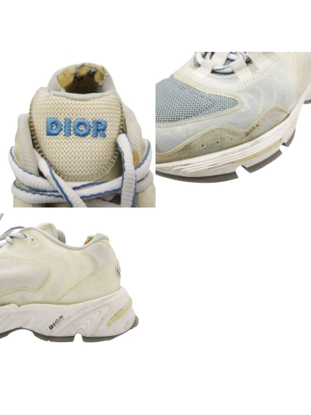 Dior Sneakers Cd1 Hybrid Mesh Shoes 40 White - Picture 10 of 10